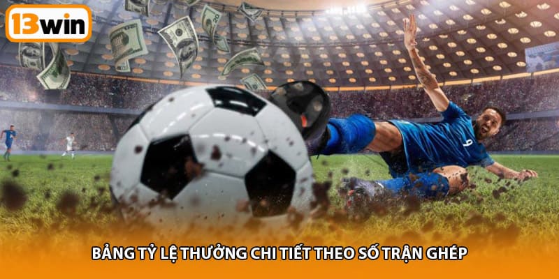 Bảng tỷ lệ thưởng chi tiết theo số trận ghép